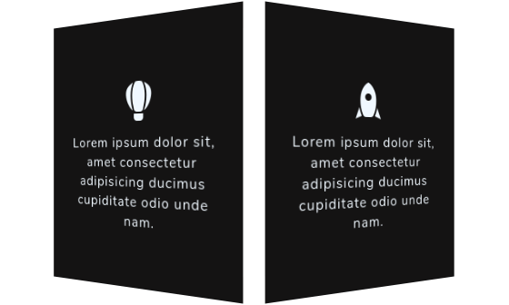 Perspective Card Design and Hover Transition