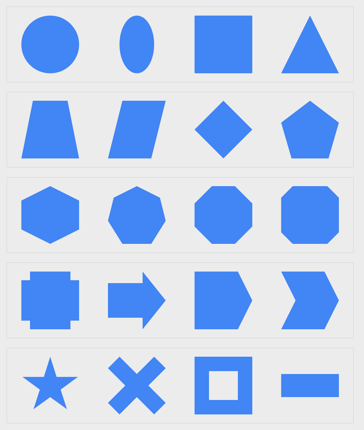 CSS Shape and Their Transformation on Hover