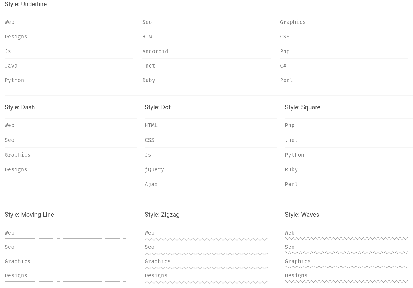 Tempting List Item Designs Using CSS